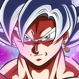White hair Goku wallpaper