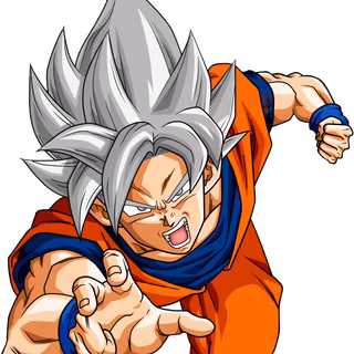 White hair Goku wallpaper
