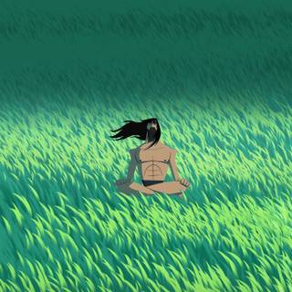 Meditation anime wallpaper