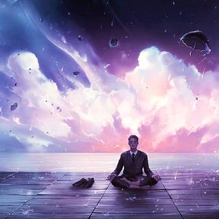 Meditation anime wallpaper