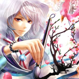 Anime boy screensaver wallpaper