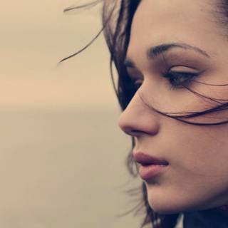 Women face spot wallpaper