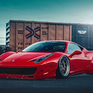 HD desktop Liberty Walk Ferrari wallpaper
