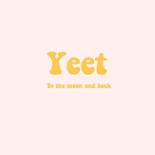 Yeet to the moon and back wallpaper
