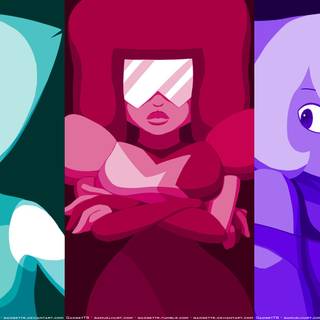 Pearl and Steven wallpaper