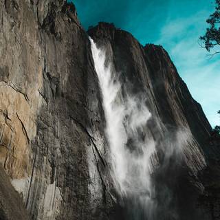 Angel waterfall 4k phone wallpaper