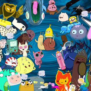 Adventure Time characters anime wallpaper