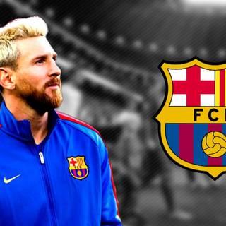 Neymar and Messi white hair Barcelona wallpaper