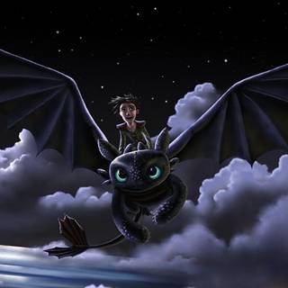 Night Fury Dragon wallpaper