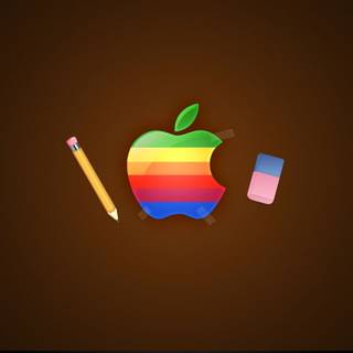 Apple vintage logo wallpaper