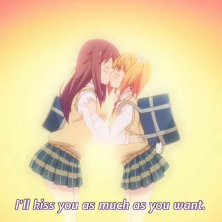 Romance anime lesbian wallpaper