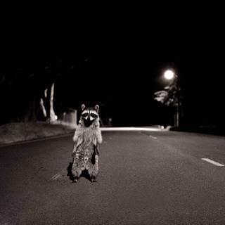 Raccoon computer wallpaper