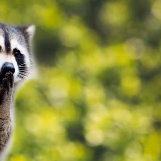 Raccoon computer wallpaper