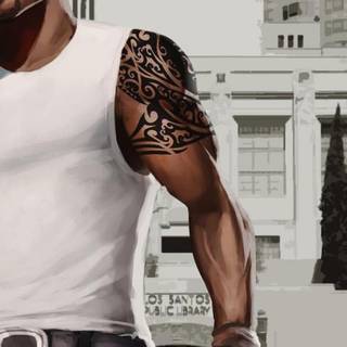Carl Johnson Android wallpaper