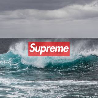 Supreme waves wallpaper