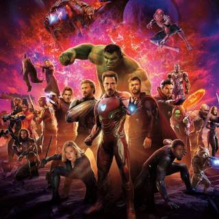 Thanos With Infinity Gauntlet iPhone wallpaper