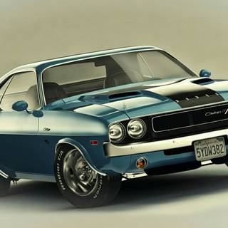 Vintage Dodge Challenger wallpaper