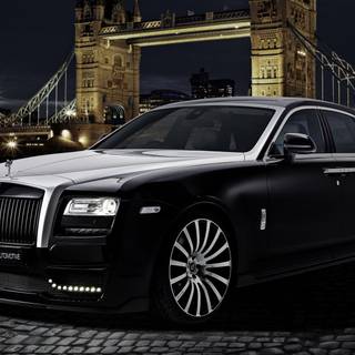 Rolls Royce Dawn neon wallpaper