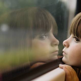 Staring on women wallpaper