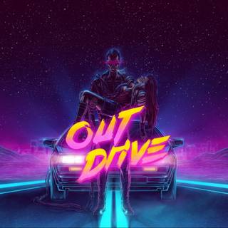 Ps4 neon retro wallpaper