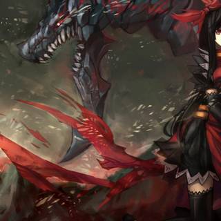 Anime scythe girl 2560x1440 wallpaper