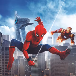 Iron Man and Spider Man HD mobile wallpaper