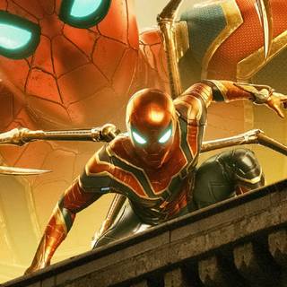 Iron Man and Spider Man HD mobile wallpaper