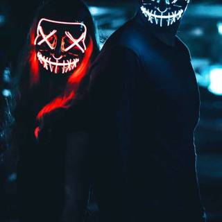 Masked wallpaper