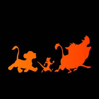 Amoled Lion King wallpaper