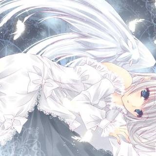 Anime angel sad wallpaper