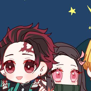 Nezuko chibi cellphone wallpaper