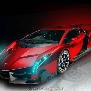Neon Lamborghini HD wallpaper