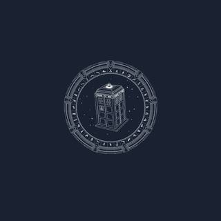 Doctor Who Tardis minimal wallpaper