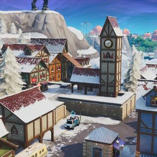 Fortnite clock tower wallpaper