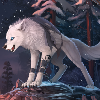 Anime black wolf wallpaper