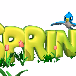 Spring words wallpaper