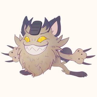 Galarian Meowth wallpaper