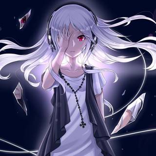 Anime girl gamer wallpaper