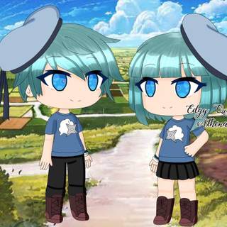 Gacha Life twins wallpaper