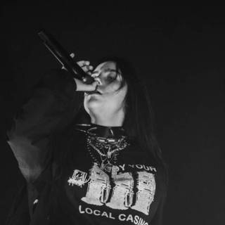 Billie Eilish black wallpaper