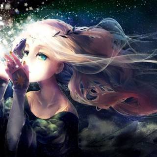 Kawaii cat girls wallpaper