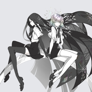 Anime black and white Ps4 wallpaper