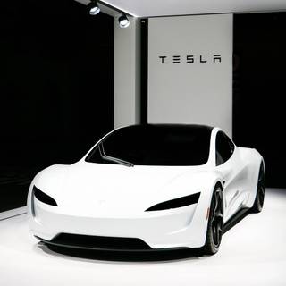 Tesla Roadster phone wallpaper