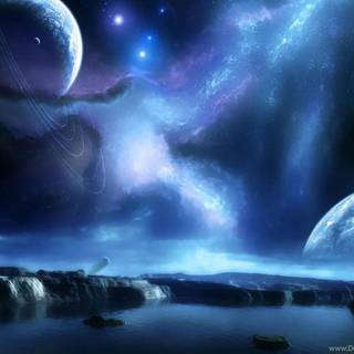 Alien worlds wallpaper