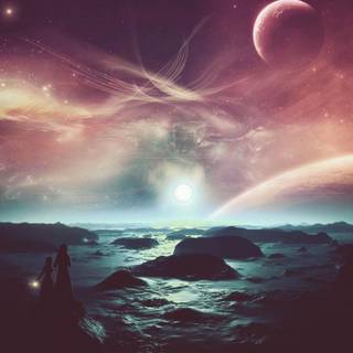 Alien worlds wallpaper