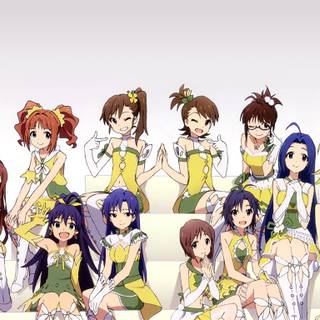 Anime girl group wallpaper