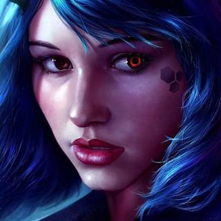 Realistic anime girl short hair wallpaper