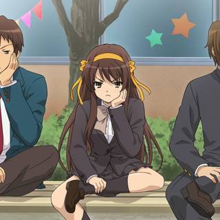 Anime guy bored HD wallpaper