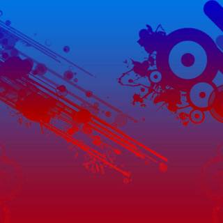 Blue red and purple wallpaper