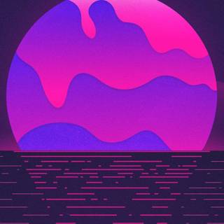 Neon purple logo wallpaper